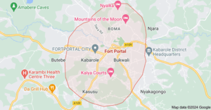 Fort Portal town map
